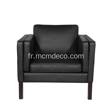 Fauteuil en cuir Mogensen Replica